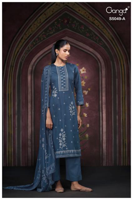 Ganga jolie 5049 miraan cotton dress material wholesale